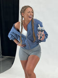 The Favorite Cropped Zip Up