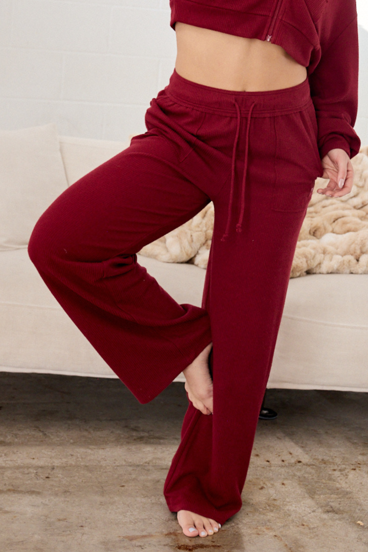 Comfort Knit Wide Leg Pant – Ptula