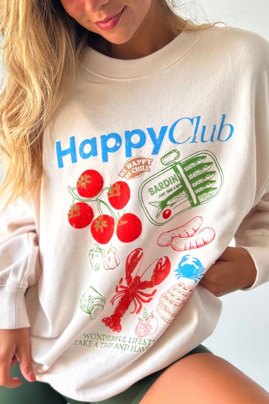 Happy Club Crewneck