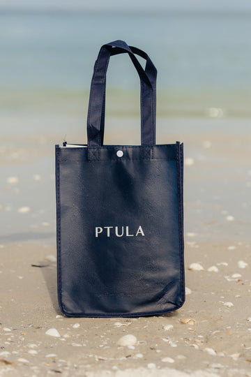 PTULA Reusable Tote Small 4 Pack - Navy