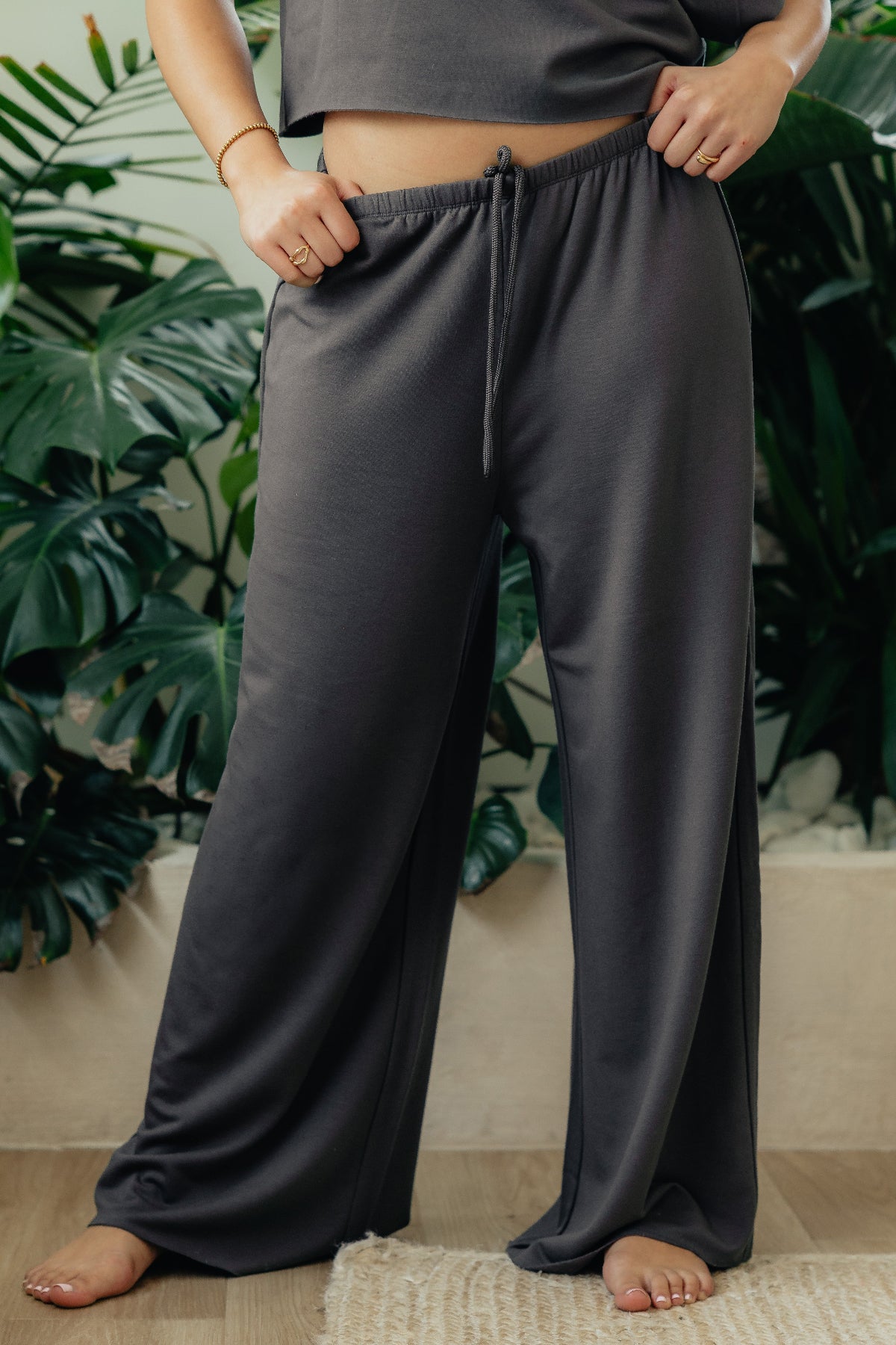 Weekend Fleece Oversized Wide Leg Pant – Ptula