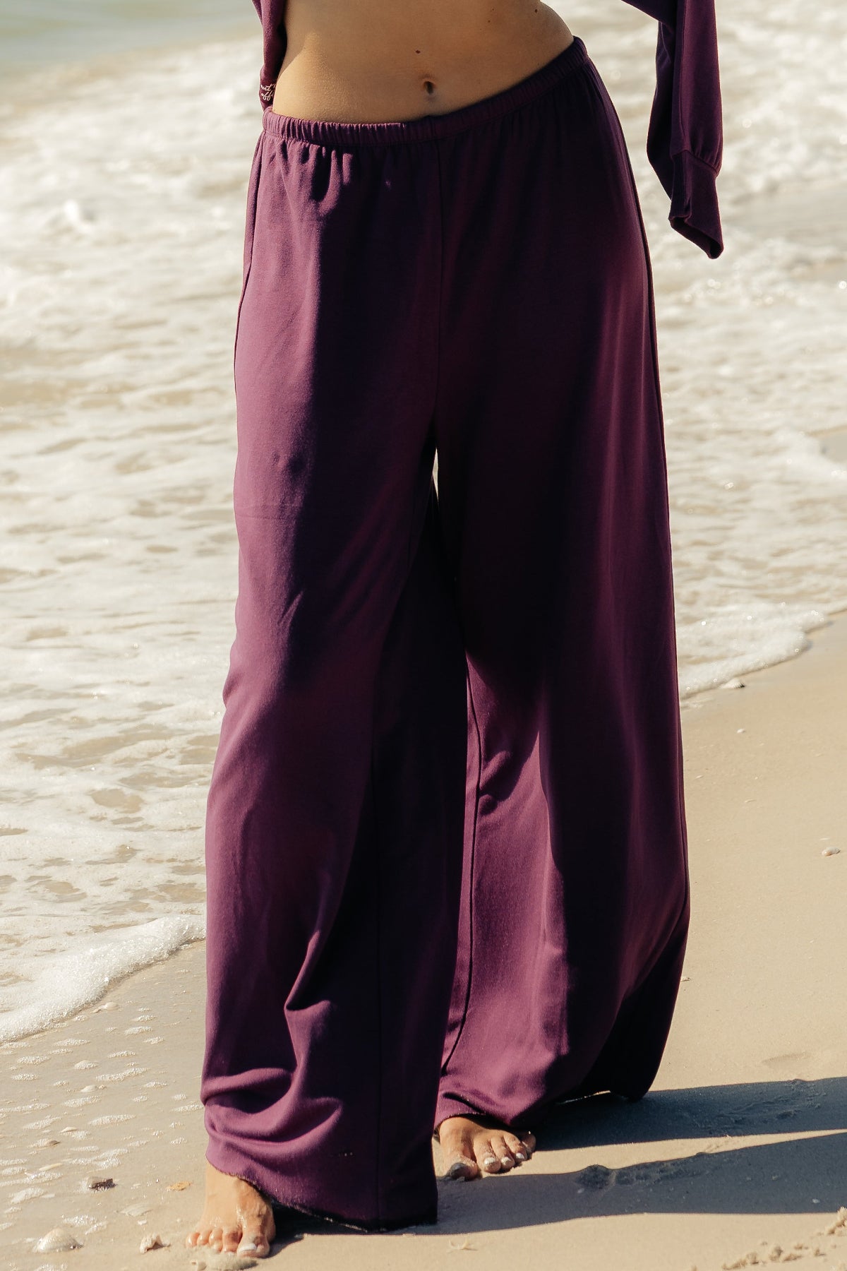 Weekend Fleece Oversized Wide Leg Pant – Ptula