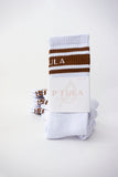 The Striped Crew Sock - Caramel (3 Pack)